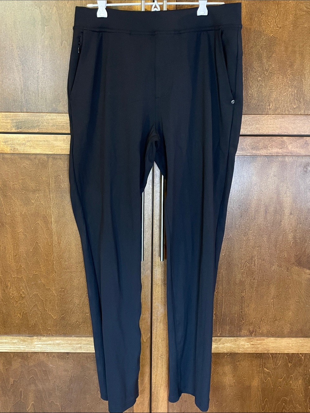 Skechers Men's Black Stretch Slip-in Pants